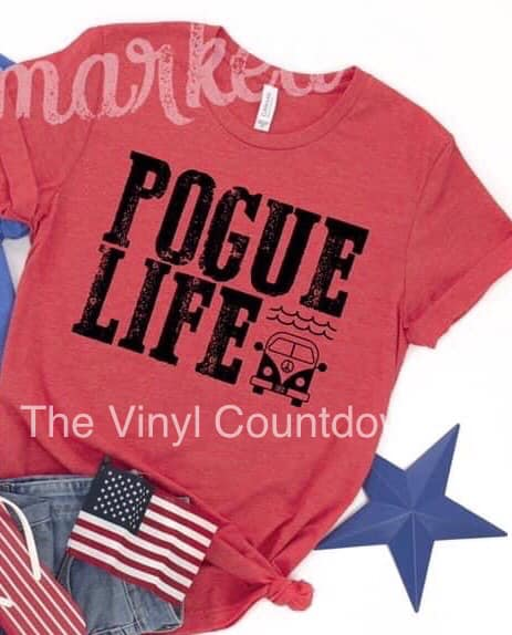 Screen printed transfer - Pougue Life
