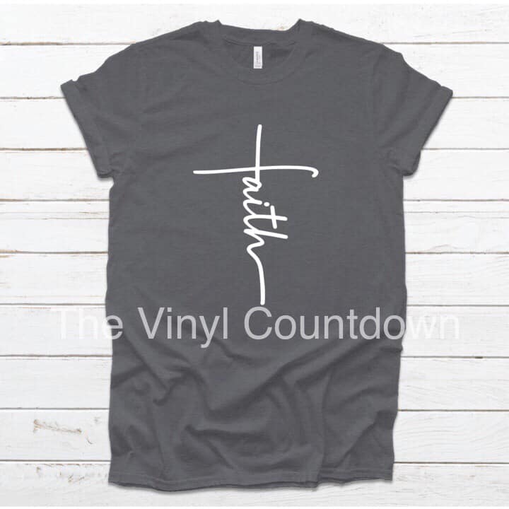 Screen printed transfer- Faith