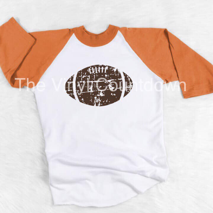 Screen printed transfer - Football - Distressed - Grunge