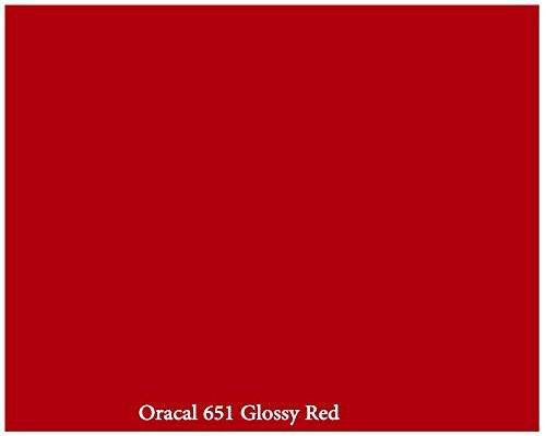 Red Oracal 651 permanent adhesive vinyl 12X12 sheet
