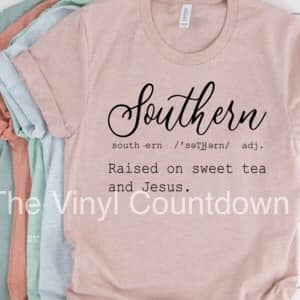 Screen printed transfer - Southern definition