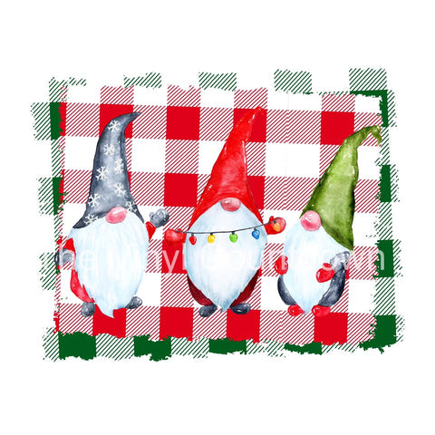 Christmas gnomes sublimation transfer - 8X11