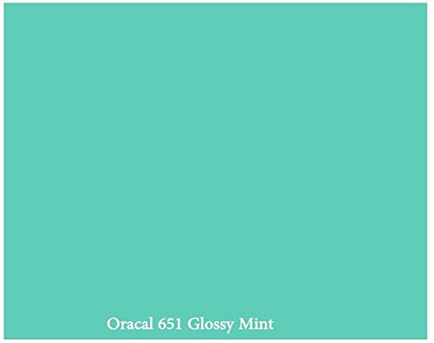 Mint Oracal 651 permanent adhesive vinyl 12X12 sheet