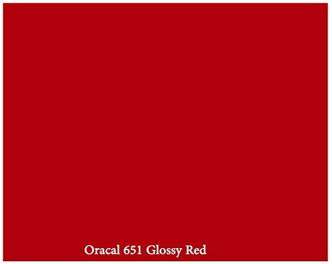 Red Oracal 651 permanent adhesive vinyl 12X12 sheet