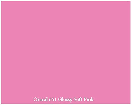 Soft Pink Oracal 651 permanent adhesive vinyl 12X12 sheet