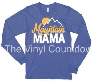 Screen printed transfer - Mountain Mama