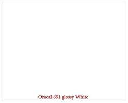 Glossy White Oracal 651 permanent adhesive vinyl 12X12 sheet